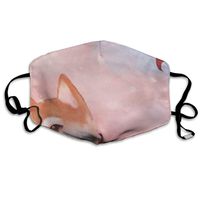 YUIOP Anime Girl Shiba Inu Animal Ears Kimono Printed Mask Neutral Mask for Men and Women Polyester Dust-Proof Breathable Mask