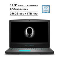 2019 Dell Alienware 17 17.3 Inch FHD 1080P Gaming Laptop (8th Gen Inter 6-Core i7-8750H up to 4.1GHz, 8GB DDR4 RAM, 256GB SSD (Boot) + 1TB HDD, NVIDIA GeForce GTX 1070 8GB, Backlit KB, Windows 10)