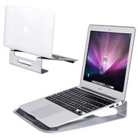 Tangkula Laptop Stand, Aluminum Ventilated Update Version Notebook Riser Stand for 11"15.5" Laptop Holder Ergonomic Riser Portable Holder for Macbooks All Notebook