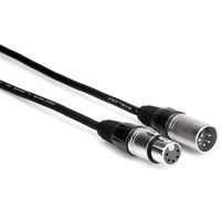 Hosa DMX-503 5-Pin 2-Conductor XLR5M to XLR5F DMX-512 Cable, 3 Feet