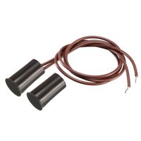 uxcell RC-33 NC Recessed Wired Security Window Door Contact Sensor Alarm Magnetic Reed Switch Brown