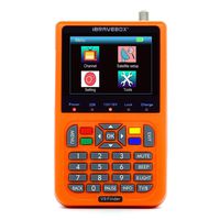 Roeam OSD Satellite Finder, V9 Finder HD DVB-S/S2 & H.265 Signal Meter, 3.5-Inch Color Screen with OSD On-Screen Display, Upgradable Software (Orange)