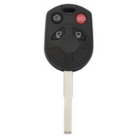 New Uncut Keyless 4 Button Smart Remote Key Case Shell Fob for 2013 2014 Ford Transit Connect Focus Escape C-Max Replacement Key Fob