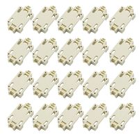 Hxchen BS-6 CR2032 Electrical SMD Lithium Coin Cell Button Battery Holder Power Strips Socket Case with Gold Shrapnel Contacts - (20 Pcs)