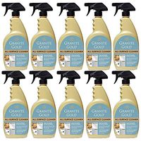 Granite Gold All-Surface Cleaner Spray - Household Cleaning For Stainless Steel, Glass, Granite, Quartz, Marble Surfaces - 24 Ounces, Pack of 10