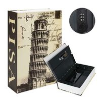 Kyodoled Diversion Book Safe with Combination Lock, Safe Secret Hidden Metal Lock Box,Money Hiding Box,Collection Box,9.5" x 6.2" x 2 .2",Italy