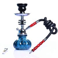 DM-HC 10.8" Hose Hookah Combo Kit Set, Shisha Pipe Acrylic Base Smoking Water Pipe Bong,C