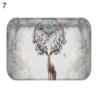 MG554zy0 40x60cm Giraffe Elk Anti-slip Floor Mat Doormat Rug Bathroom Living Room Decor 40x60cm Giraffe Elk Anti-slip Floor Mat 7#