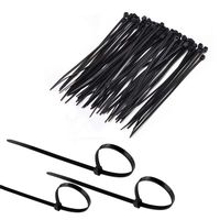 120 Pack Multi-purpose Nylon Cable Tie, 4 Inch Self Locking Zip Ties with Heavy Duty Cable Ties 20 Pounds Tensile Strength，mini zip ties