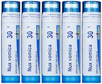Boiron Nux Vomica 30C Homeopathic Medicine for Hangover Relief (Pack of 5)