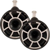 Wet Sounds Revolution Series 8 inch EFG HLCD Tower Speakers - Black w/ Fixed Clamp