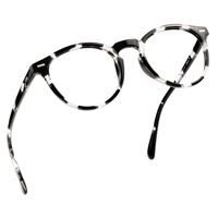 LifeArt Blue Light Blocking Glasses, Anti Eyestrain, Computer Reading/Gaming/TV Glasses for Women Men, Anti UV, Anti Glare (Black&White, 1.00 Magnification)