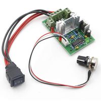RioRand Upgraded Adjustable DC Motor Speed PWM Controller 10V 12V 24V 30V Reversing Switch 120W