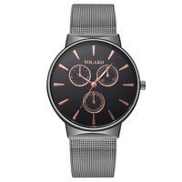 YOLAKO Women Business Wrist Watch for Men's Gift Classic Watch Ladies Watch Daily Style (Black)