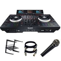 Numark NS7III - 4-Channel Motorized DJ Controller . W/ Laptop Stand + Mic + (2) XLR TO XLR Cables.