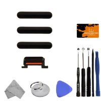 Button Set (Power, Volume Buttons, & Mute Switch) for Apple iPhone 7 Plus (CDMA & GSM) (Black) with Tool Kit