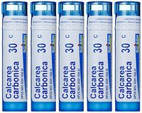 Boiron Homeopathic Medicine Calcarea Carbonica, 30C Pellets, 80-Count Tubes (Pack of 5)