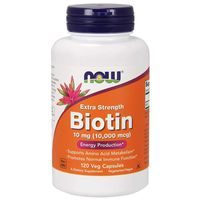 Biotin Extra Strength Skin Health Vitamin B7 10 mg 10000 mcg 120 Veg Capsules