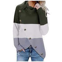 Gibobby Sweaters for Women Plus Size Womens Turtleneck Long Sleeve Chunky Knit Pullover Sweater Tops Green