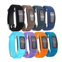 Tkasing for Garmin Vivofit 2 Bands Multi-Color Silicone Wristband Strap for Garmin Vivofit 2 Vivofit2 Replacement Band with Clasps Fitness Bands Suitable to (8PlainA)