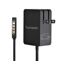 TomWom 24W 12V 2A Surface First and Second Generation Wall Charger, Compatible with Microsoft Surface RT 1/2 Surface Pro 1/2, Replacement Tablet Power Supply AC Adapter,Model 1512 1513 1516