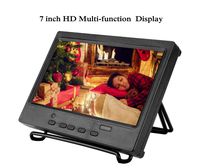 HD Monitor, 7 Inch Portable Monitor, 1024x600 Multifunction Display, HDMI/VGA/AV-Display Input for Raspberry PI(US)