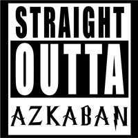 Harry Potter Straight Out of Azkaban Logo Vinyl Stickers Symbol 5.5" Decorative DIE Cut Decal for Cars Tablets LAPTOPS Skateboard - Black