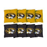 Victory Tailgate NCAA Collegiate Regulation Cornhole Game Bag Set (8 Bags Included, Corn-Filled) - Missouri Tigers