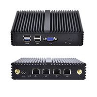 Qotom-Q190G4N Tiny PC Linux Windows Computer, Intel Baytrail Quad Core, 4G Ram 128G SSD Wi-Fi, Industrail X86 Nettop