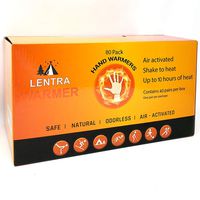 Hot Hand Warmers 10 Hours - 80 Count - Long Lasting Natural Safe and Odorless Single Use Air Activated Heat Packs for Hands, Toes and Body, Up to 10 Hours of Heat - TSA Approved
