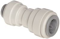 John Guest Acetal Copolymer Tube Fitting, Reducing Straight Union, 1/2" x 3/8" Tube OD (Pack of 10)