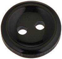 Slimline Buttons Series 1-Black 2-Hole 7/16" 7/Card
