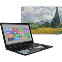 MightySkins Skin Compatible with HP 15t Laptop 15.6" (2017) - Wheatfield with Cypresses | Protective, Durable, and Unique Vinyl Decal wrap Cover | Easy to Apply, Remove | Made in The USA