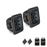 KICKER 44L7S104 Solobaric L7 10" Subwoofers Bundle - Dual 4-Ohm Voice Coils for Wiring to a 1-ohm monoblock Amplifier