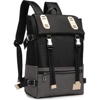 AISFA Laptop Backpack Travel Business Backpack for Women Man with 21L Capacity(Black)