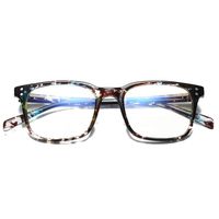 Sulens Blue Light Blocking Glasses Vintage Nerd Square Keyhole Design Eyeglasses Frame for Women Men Blue Floral