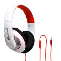 Over The Ear Stereo Wired Headphone with in-Line Microphone Headphone Black (SY-AUD63111)