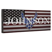 Hero Air Force Logo Flag CANVAS Home Décor