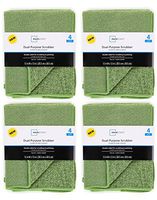Mainstays Green Double Sided Dual-Purpose Scrubber (4 Packages)