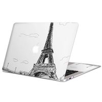 igsticker Ultra Thin Premium Protective Body Stickers Skins Universal Decal Cover for MacBook air 2008-2017(Model A1369/A1466) 009168 Monochrome　Landscape　White　Black