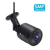 5MP H.265 WiFi Outdoor Security Camera, Ctronics IP Home Security Camera with HDR, Motion Detection Notification, 98FT IR Night Vision, Two-Way Audio, App Remote Control, 110°Wider View, Waterproof