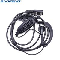 BAOFENG Dual PTT Earphone for Pofung UV-82 Series Two Way Radio (Including UV-82HP, UV-82X, UV-82C, UV-82L,UV-8D,GT-5, UV-82 V2+ and Many More) (1)