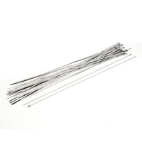 Uxcell 700mm Long 4.6mm Wide Stainless Steel Sprayed Cable Tie (50 Piece)