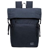 KAUKKO Stylish Oxford Fabric Backpack Travel Rucksack lightweight Hiking Bag Satchel (9BLACK)