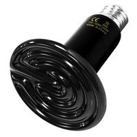 Simple Deluxe 150W 1-Pack Ceramic Heat Emitter Reptile Heat Lamp Bulb No Light Emitting Brooder Coop Heater for Amphibian Pet & Incubating Chicken