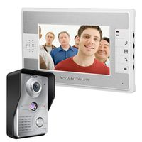 MOUNTAINONE 7 Inch Video Door Phone Doorbell Intercom Kit 1-camera 1-monitor Night Vision SY812MKW11