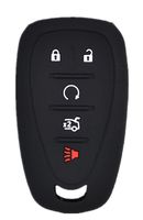 KAWIHEN Silicone Key Fob Cover Case Protector Smart Remote Control Shell Keyless Entry Case Holder Cover For 5 button 2016 2017 Chevrolet Camaro Cruze Malibu HYQ4EA