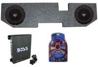 2 Rockford R2D2-10 10 Inch Subwoofers + Dodge Ram 02-15 Box + Mono Amp + Wiring