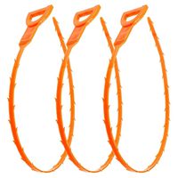 Vastar 3 Pack 23.6 Inch Drain Snake Hair Drain Clog Remover Cleaning Tool