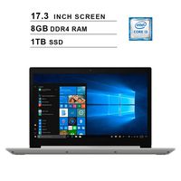 Lenovo 2019 Newest L340-17 17.3 Inch HD Laptop (8th Gen Intel Dual Core i3-8345U up to 3.90 GHz, 8GB DDR4 RAM, 1TB SSD, Bluetooth, DVD, WiFi, Windows 10) (Gray)